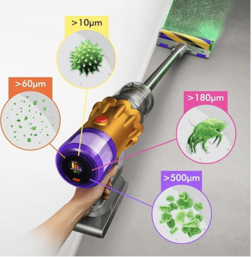Dyson V12 Detect Slim Total Clean Cord-Free Vacuum Cleaner,Yellow,0.35 Liter,Disk - Image 5